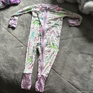 Little Sleepies Pastel Dinosaur Footie